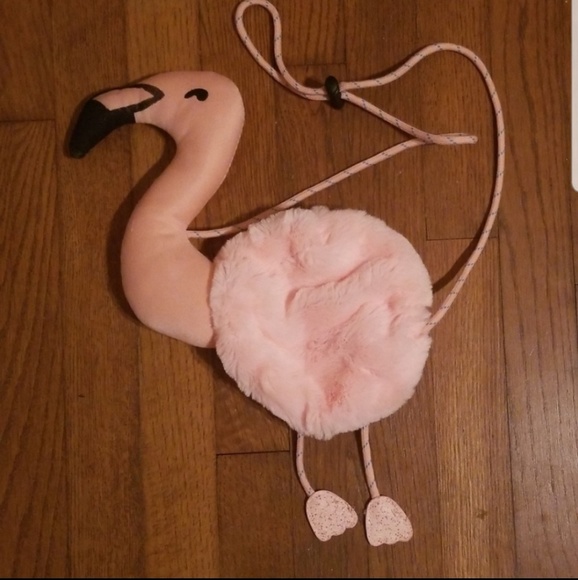 SOLD Flamingo pom pom purse - Picture 7 of 8